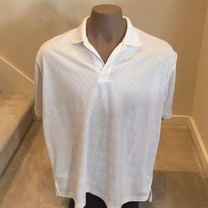 White polo Hathaway coolmax Large. Wore 2 times